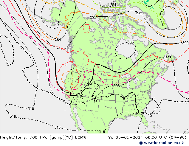 Height/Temp. 700 hPa ECMWF Ne 05.05.2024 06 UTC