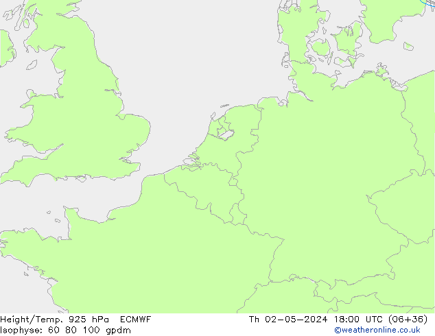 Height/Temp. 925 hPa ECMWF Do 02.05.2024 18 UTC