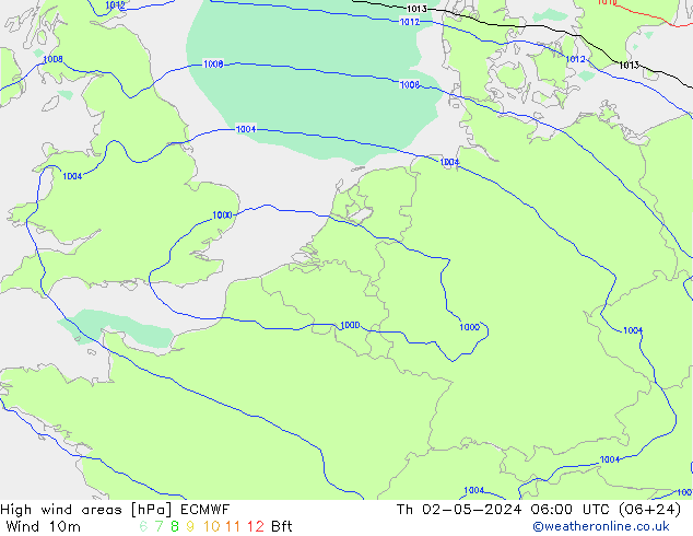 Windvelden ECMWF do 02.05.2024 06 UTC