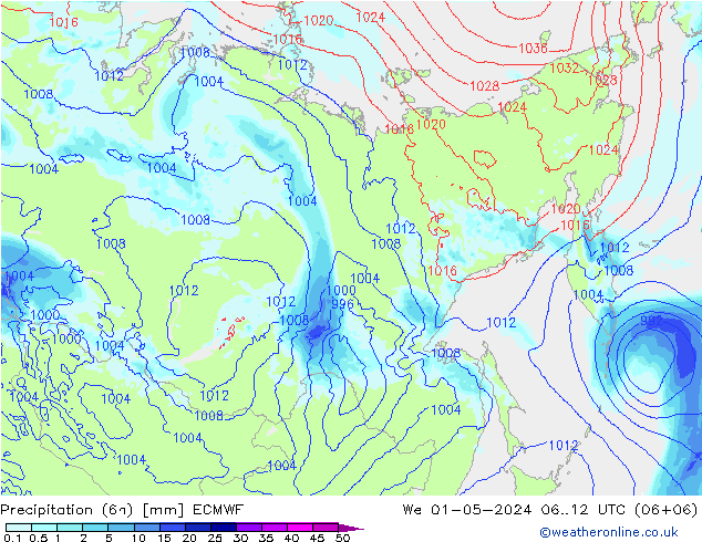 opad (6h) ECMWF śro. 01.05.2024 12 UTC