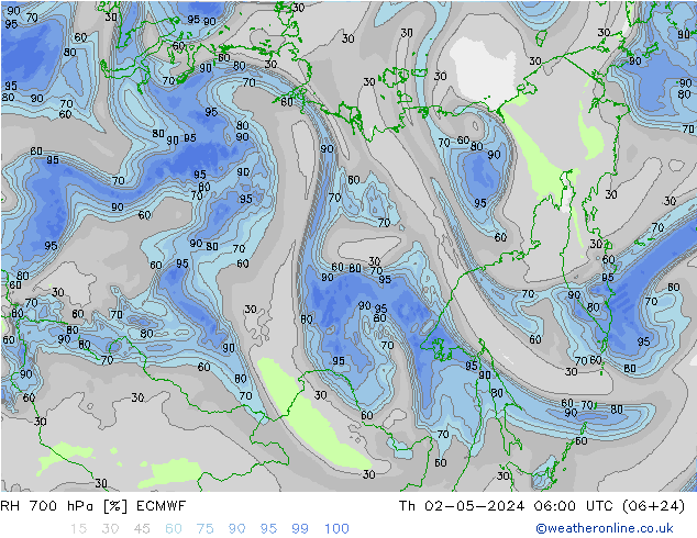 700 hPa Nispi Nem ECMWF Per 02.05.2024 06 UTC