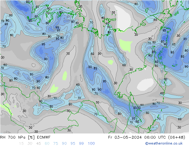 RV 700 hPa ECMWF vr 03.05.2024 06 UTC