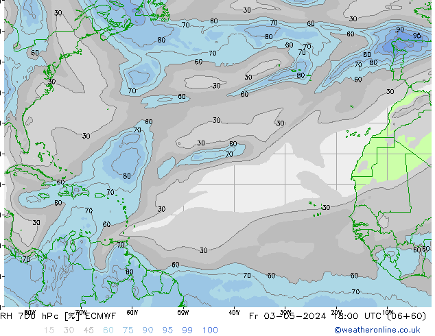 RH 700 hPa ECMWF Sex 03.05.2024 18 UTC