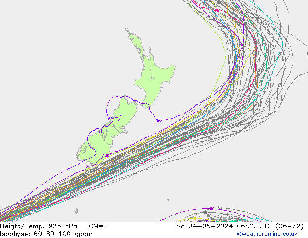 Hoogte/Temp. 925 hPa ECMWF za 04.05.2024 06 UTC