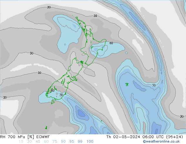 700 hPa Nispi Nem ECMWF Per 02.05.2024 06 UTC