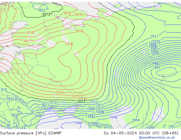 Yer basıncı ECMWF Cts 04.05.2024 00 UTC