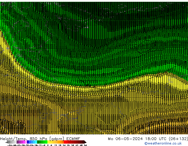 Height/Temp. 850 hPa ECMWF Seg 06.05.2024 18 UTC