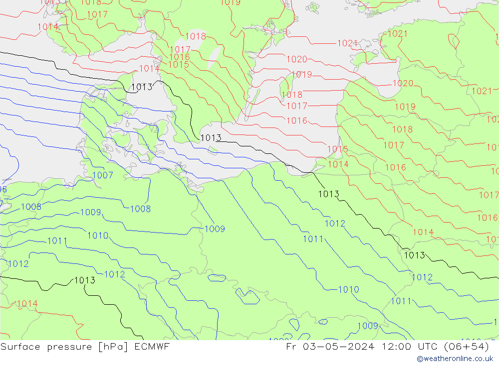 Surface pressure ECMWF Fr 03.05.2024 12 UTC