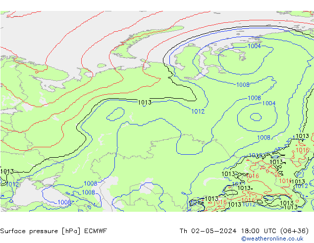 Yer basıncı ECMWF Per 02.05.2024 18 UTC