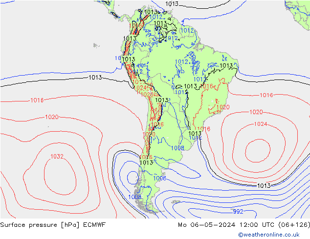 pression de l'air ECMWF lun 06.05.2024 12 UTC