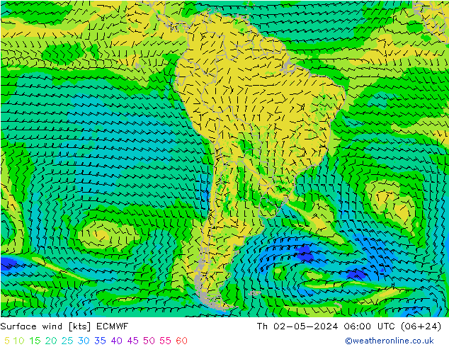  10 m ECMWF  02.05.2024 06 UTC