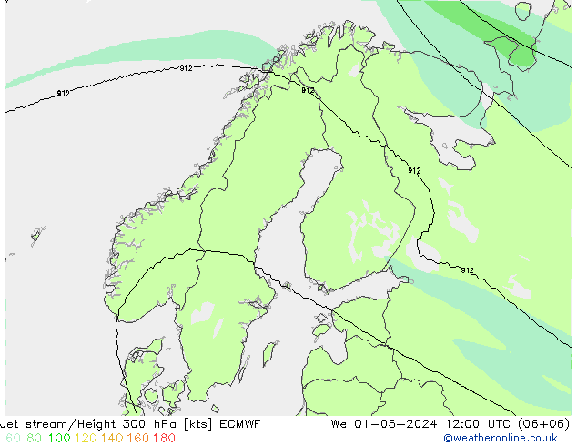 Polarjet ECMWF Mi 01.05.2024 12 UTC