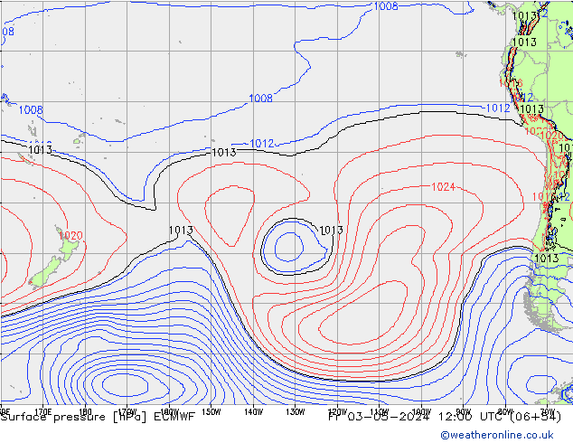 Luchtdruk (Grond) ECMWF vr 03.05.2024 12 UTC