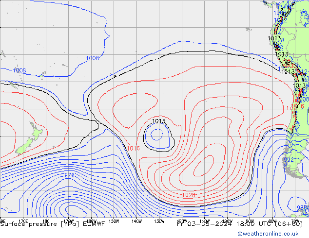 Luchtdruk (Grond) ECMWF vr 03.05.2024 18 UTC