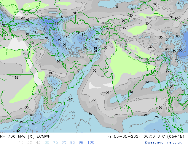 700 hPa Nispi Nem ECMWF Cu 03.05.2024 06 UTC