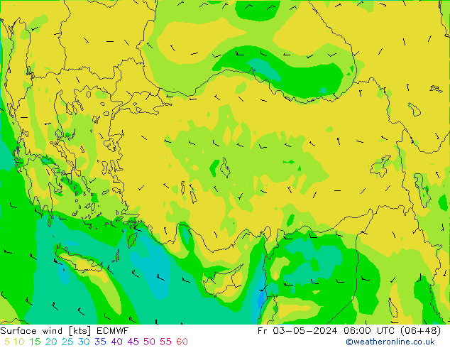  10 m ECMWF  03.05.2024 06 UTC