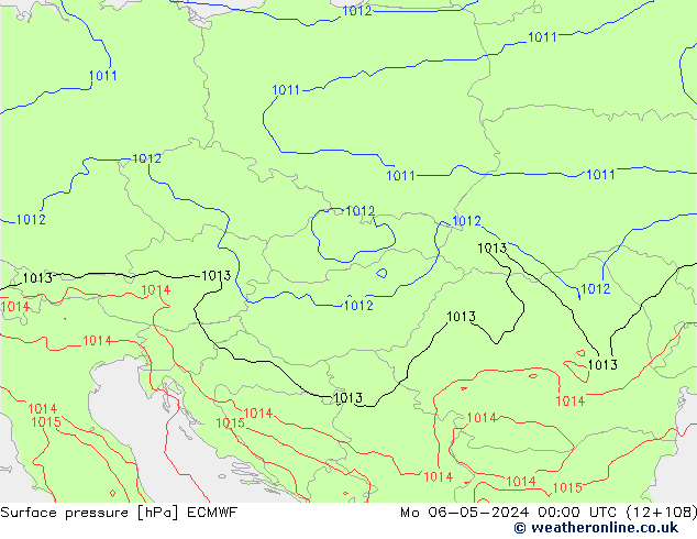 Surface pressure ECMWF Mo 06.05.2024 00 UTC