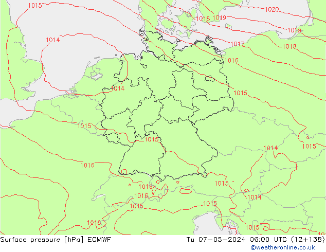 pression de l'air ECMWF mar 07.05.2024 06 UTC