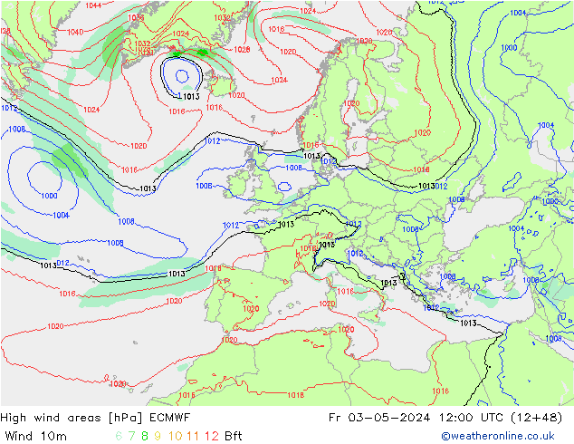 Sturmfelder ECMWF Fr 03.05.2024 12 UTC