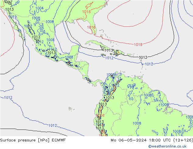 Surface pressure ECMWF Mo 06.05.2024 18 UTC