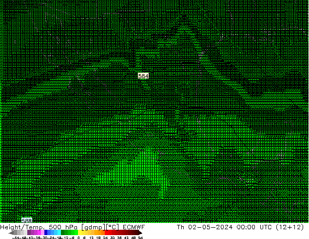 Geop./Temp. 500 hPa ECMWF jue 02.05.2024 00 UTC