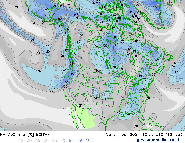 RH 700 hPa ECMWF Sa 04.05.2024 12 UTC