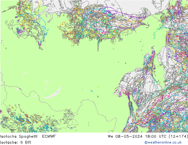 Isotachs Spaghetti ECMWF  08.05.2024 18 UTC