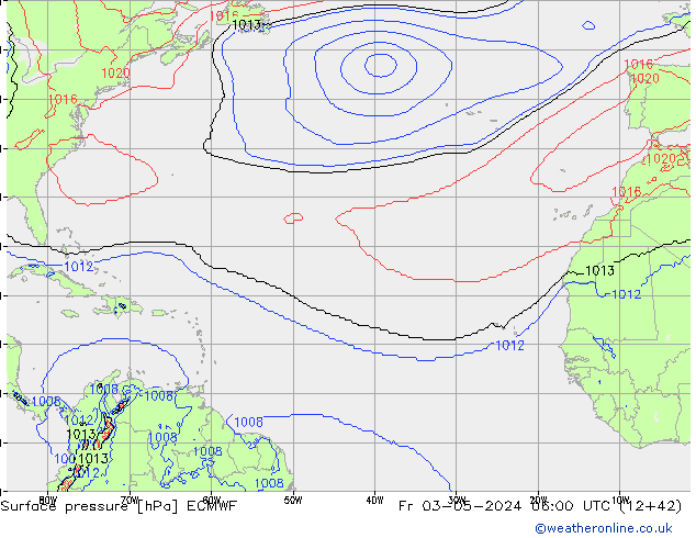 Surface pressure ECMWF Fr 03.05.2024 06 UTC