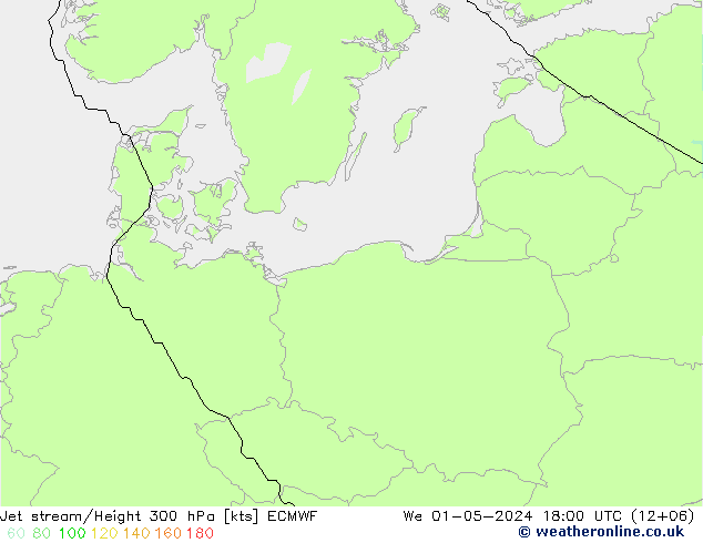 Polarjet ECMWF Mi 01.05.2024 18 UTC