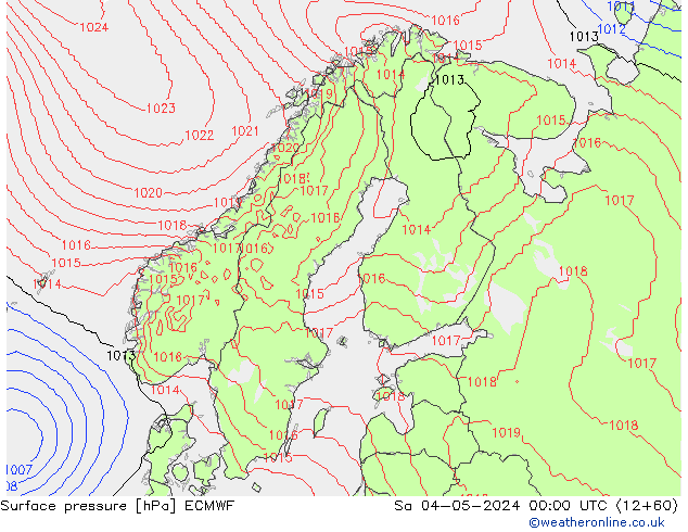 Yer basıncı ECMWF Cts 04.05.2024 00 UTC