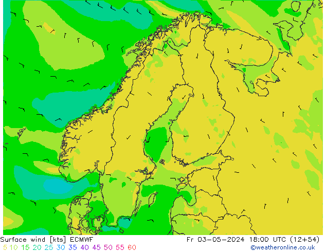 Surface wind ECMWF Fr 03.05.2024 18 UTC