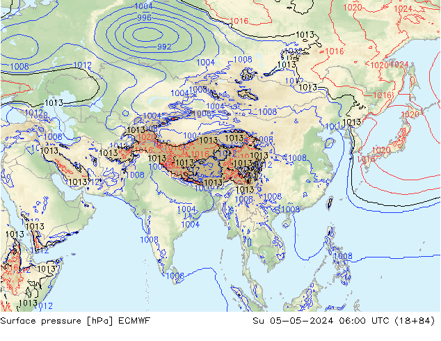 ciśnienie ECMWF nie. 05.05.2024 06 UTC