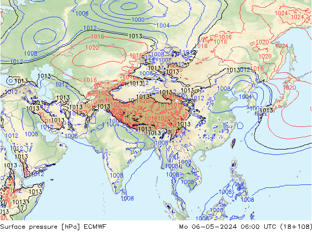 pression de l'air ECMWF lun 06.05.2024 06 UTC