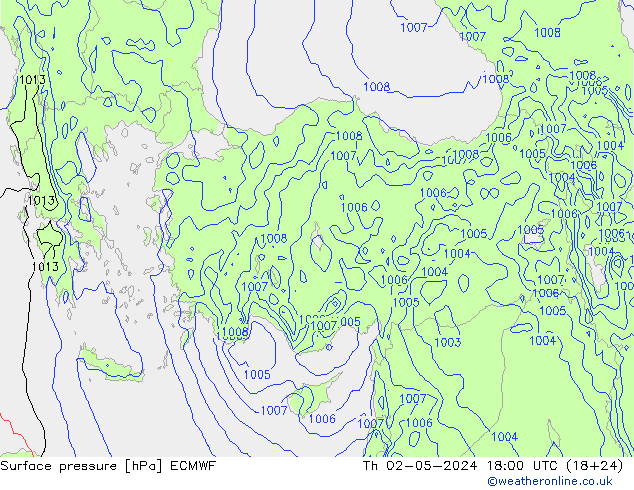 pression de l'air ECMWF jeu 02.05.2024 18 UTC