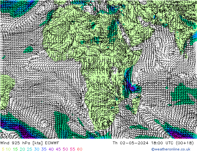 Wind 925 hPa ECMWF Do 02.05.2024 18 UTC