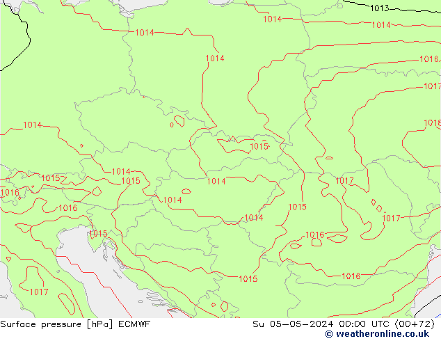 ciśnienie ECMWF nie. 05.05.2024 00 UTC