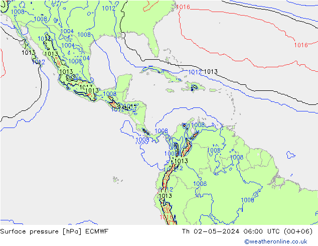 pression de l'air ECMWF jeu 02.05.2024 06 UTC