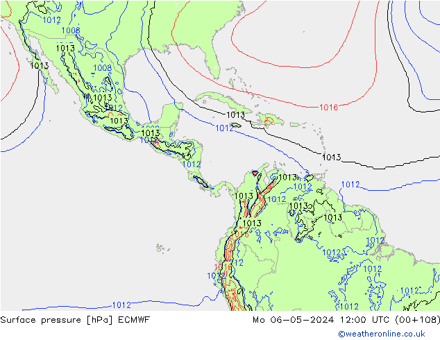 Surface pressure ECMWF Mo 06.05.2024 12 UTC