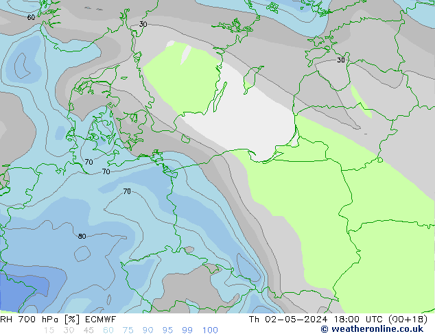 700 hPa Nispi Nem ECMWF Per 02.05.2024 18 UTC