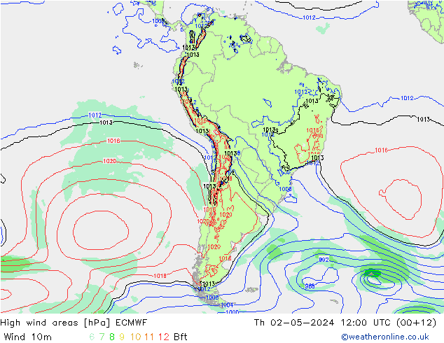 Windvelden ECMWF do 02.05.2024 12 UTC