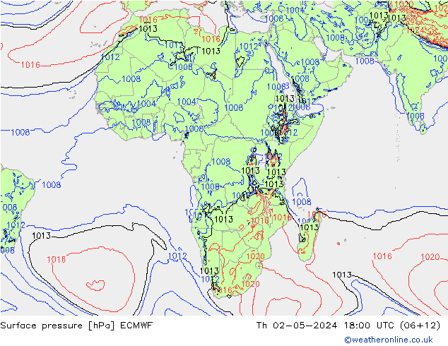Yer basıncı ECMWF Per 02.05.2024 18 UTC