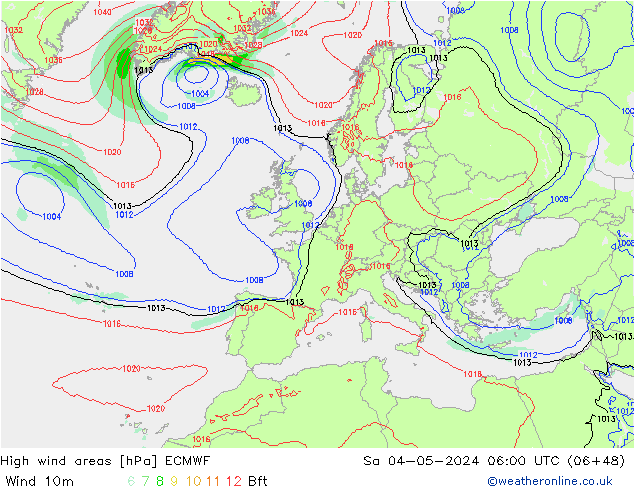 Sturmfelder ECMWF Sa 04.05.2024 06 UTC