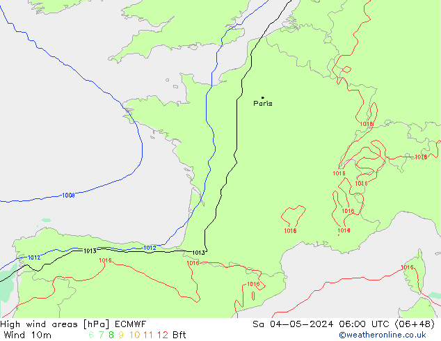 Sturmfelder ECMWF Sa 04.05.2024 06 UTC