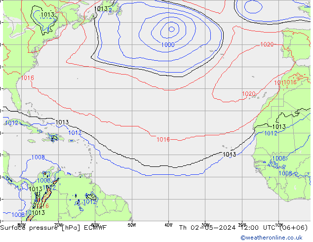 pression de l'air ECMWF jeu 02.05.2024 12 UTC