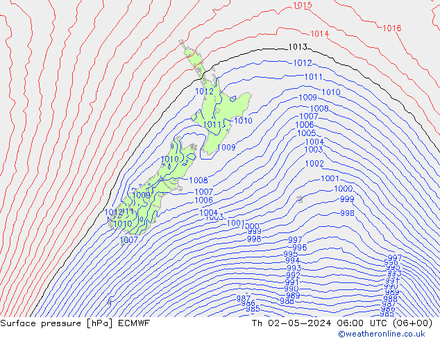 pression de l'air ECMWF jeu 02.05.2024 06 UTC