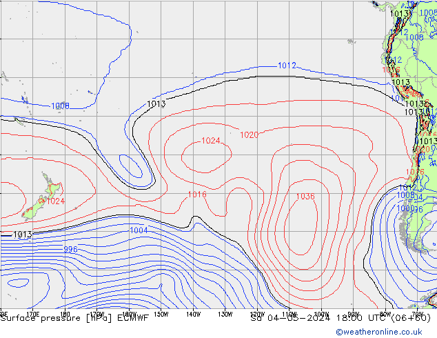 pression de l'air ECMWF sam 04.05.2024 18 UTC