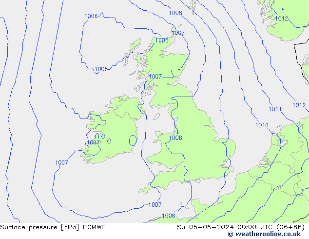 pression de l'air ECMWF dim 05.05.2024 00 UTC