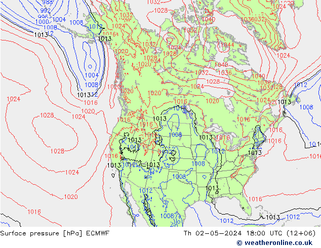 Bodendruck ECMWF Do 02.05.2024 18 UTC