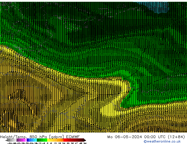 Height/Temp. 850 hPa ECMWF lun 06.05.2024 00 UTC