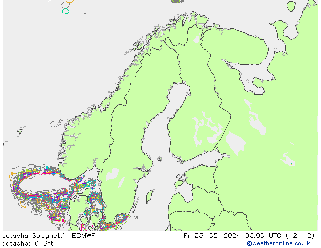 Isotachs Spaghetti ECMWF пт 03.05.2024 00 UTC